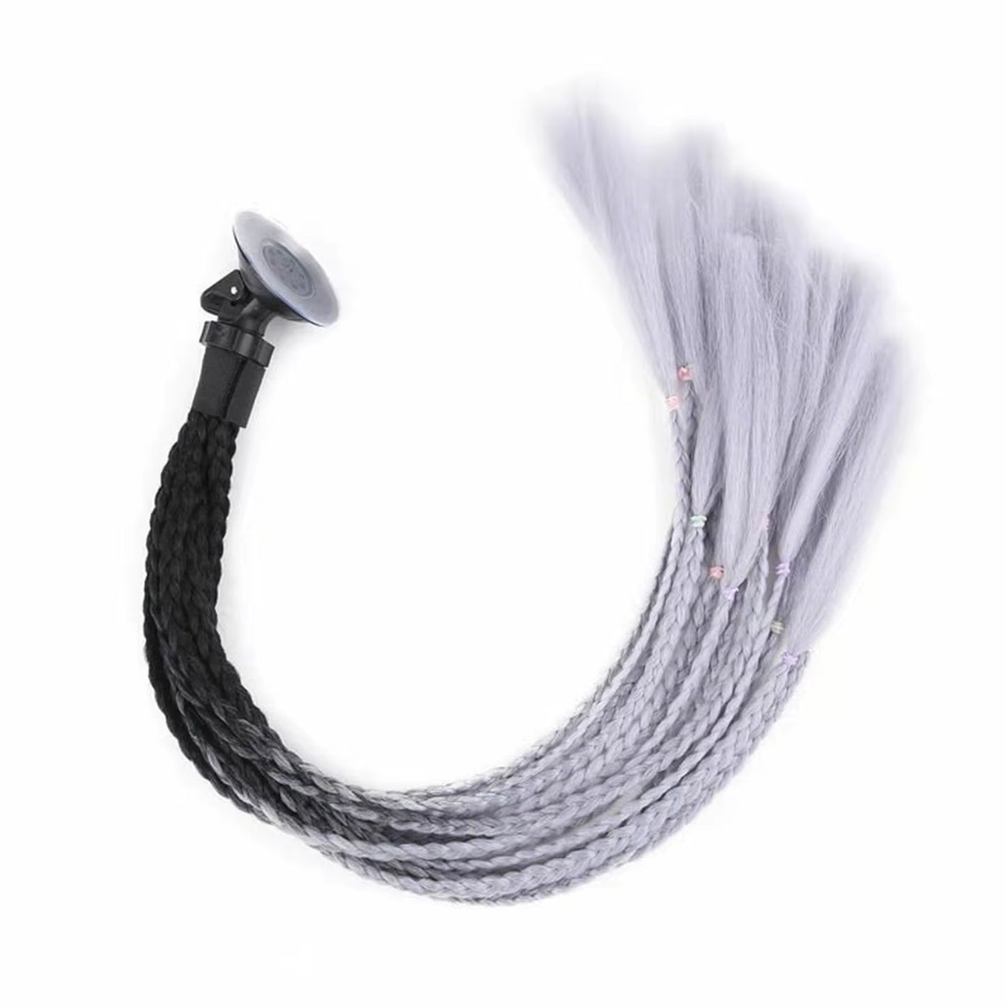 60Cm Motorcycle Helmet Dreadlocks Helmet Dirty Braid Motorcycle Ponytail Helmet Hair for Bike Motorcycle Helmet Decoration