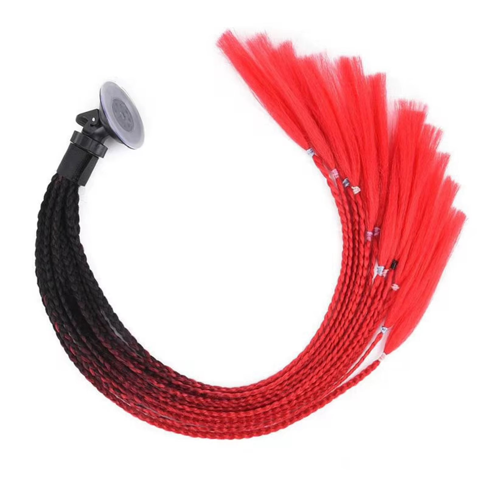 60Cm Motorcycle Helmet Dreadlocks Helmet Dirty Braid Motorcycle Ponytail Helmet Hair for Bike Motorcycle Helmet Decoration