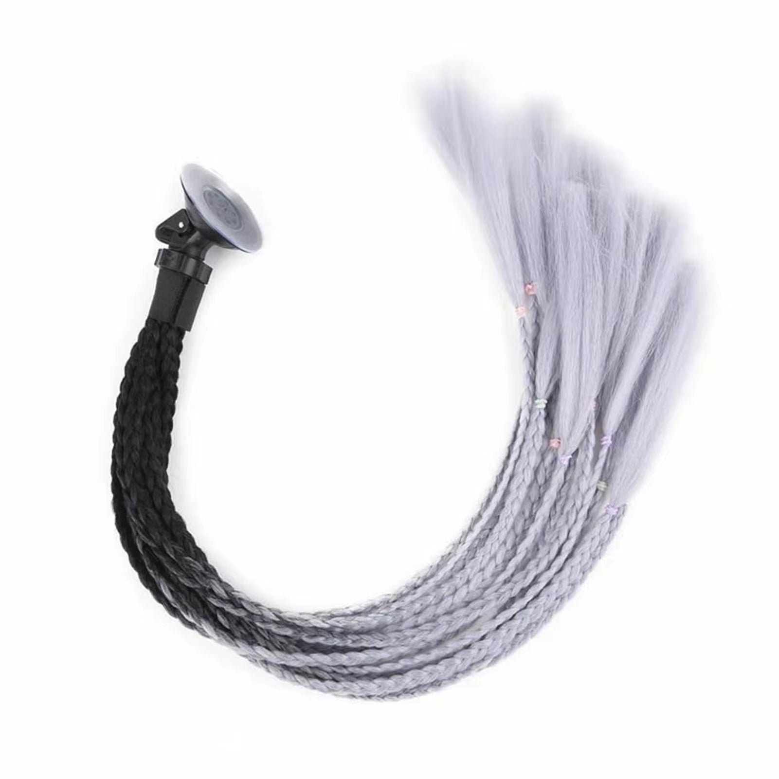 60Cm Motorcycle Helmet Dreadlocks Helmet Dirty Braid Motorcycle Ponytail Helmet Hair for Bike Motorcycle Helmet Decoration