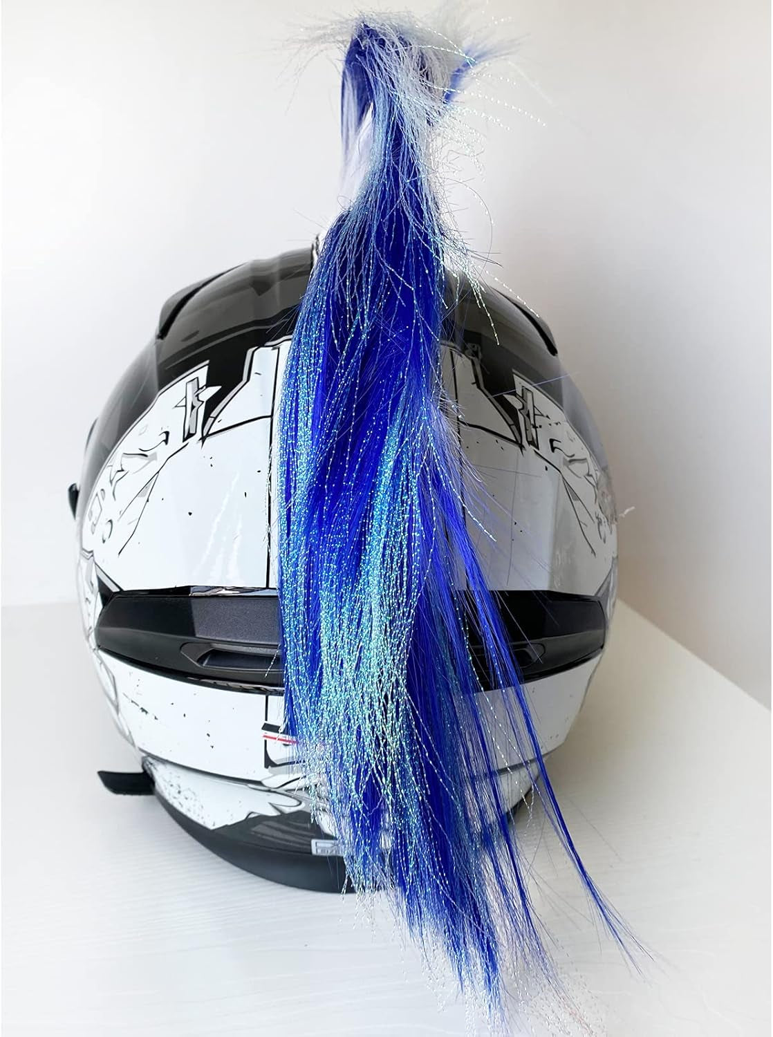 Mohawk Wig for Helmet Decoration, Reusable Hawk Design (Helmet Not Included)